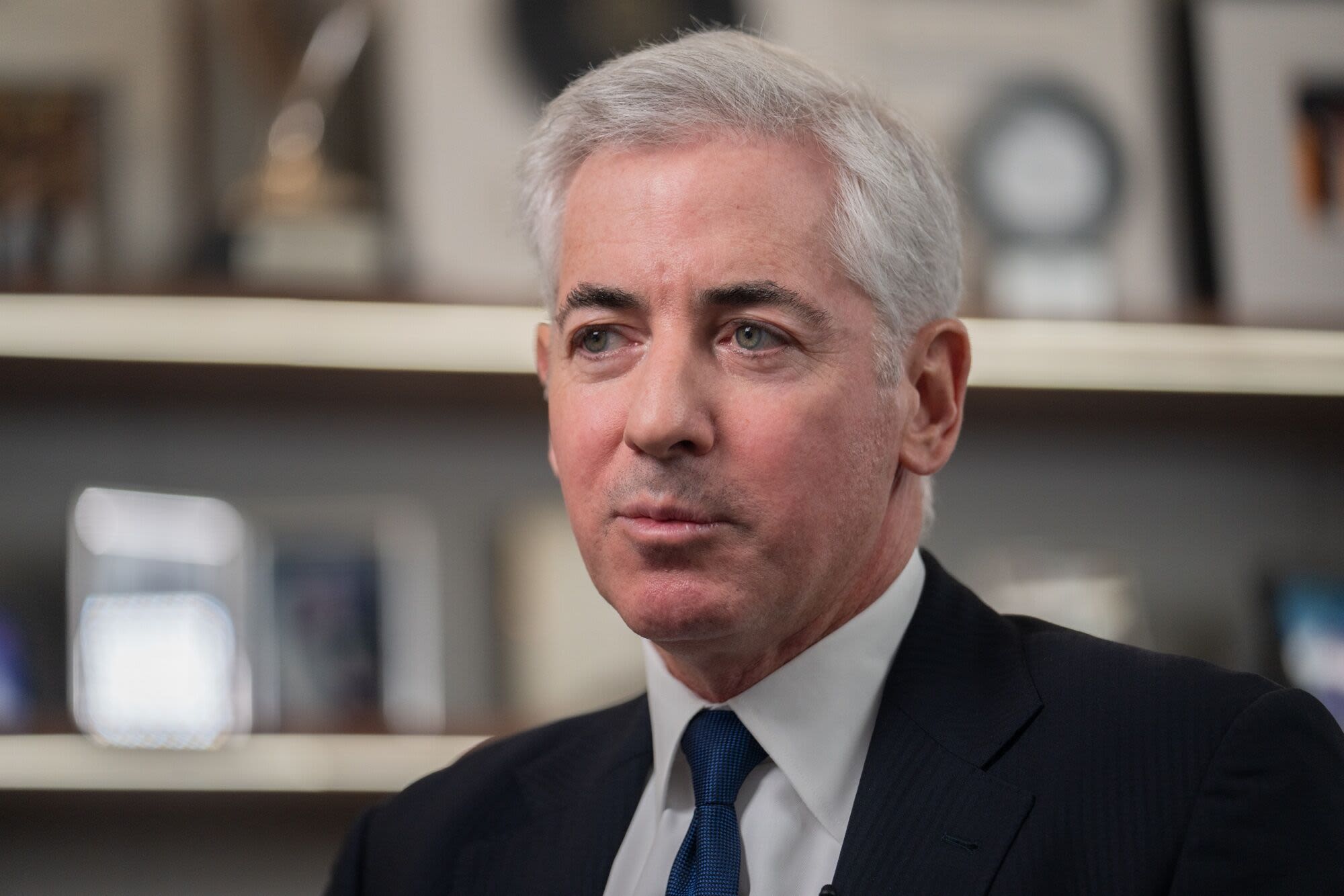 Bill Ackman’s Pershing Lost 4.7% in July, Erasing Most of 2024 Gains