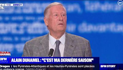 "Il fallait que je divorce soit d'avec BFMTV soit d'avec ma femme" : Alain Duhamel annonce débuter sa "dernière saison" après 60 ans de carrière