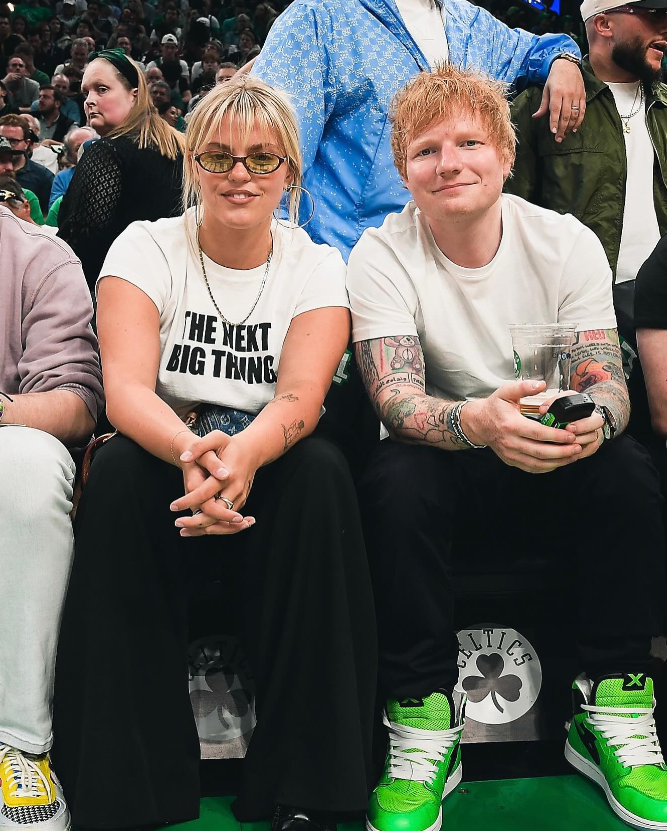 Renee Rapp, Ed Sheeran make an appearance at Celtics playoffs game