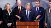 Press conference on the impeachment of U.S. Secretary of Department of Homeland Security Mayorkas on Capitol Hill in Washington