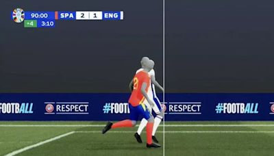 VAR graphic shows just how close Spain was to being offside in Euro 2024 win over England