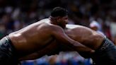 AP PHOTOS: Oil wrestlers battle for the title in a more than 600-year-old competition in Turkey