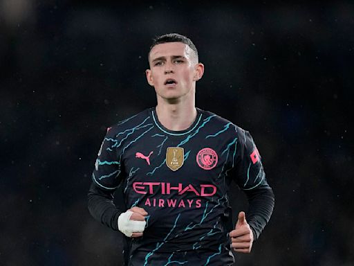 Phil Foden out of Man City's crucial clash with Nottingham Forest