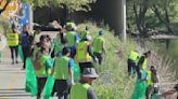 "Trash Punx" bring energy to Earth Day cleanup of San Jose's Guadalupe River Park