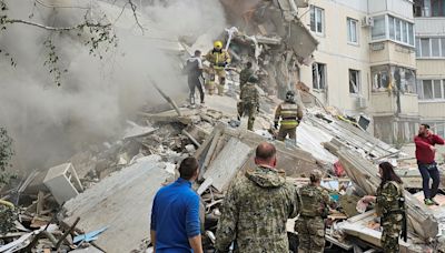Russia blames Ukraine as Belgorod apartments collapse after blast