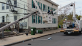 Car crashes into pole in Woonsocket