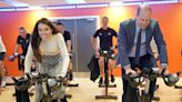 Kate Middleton beats Prince William as they go head-to-head on exercise bikes during visit to Wales