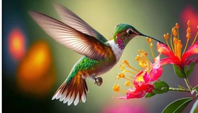 Cuál es el motivo por el que un colibrí flota sobre las flores sin rozarlas: la respuesta de una investigación