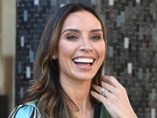 Christine Lampard's mini-me daughter Patricia's waist-length curls take centre stage in rare photo alongside brother