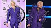 MGK Wore A Spiky Suit To The AMAs Last Night, And I Have Several Questions, Such As, "How Did He Sit In That...