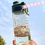 1.5L大容量水壺 耐高溫透明塑膠杯 摔不破太空杯 健身水壺 手提大容量運動水杯 食品級PP塑膠 戶