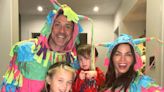 Jenna Dewan and Steve Kazee Dress as Piñatas with Superhero Kids in Sweet Family Halloween Photo