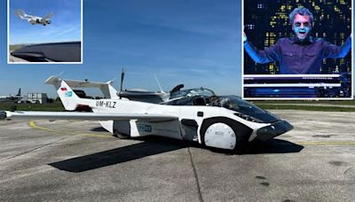 Music legend becomes first man to pilot amazing new ‘flying car’ & set to go on sale in just months