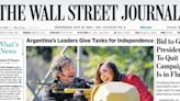The Wall Street Journal eligió mostrar en su tapa la foto de Milei y Villarruel subidos a un tanque militar en el desfile por el 9 de Julio