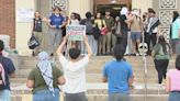 University of Rochester students protest outside River Campus, calling for ceasefire