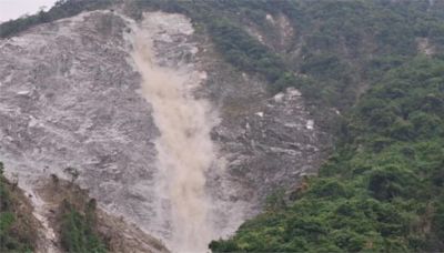 東部海域5.8地震 花蓮崇德山壁坍塌怵目驚心