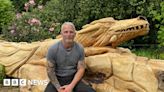 Dragon carving breathes new life into fallen Devon lime tree