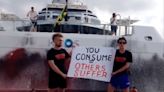 Climate activists attack Walmart heiress’s $300m superyacht in Ibiza