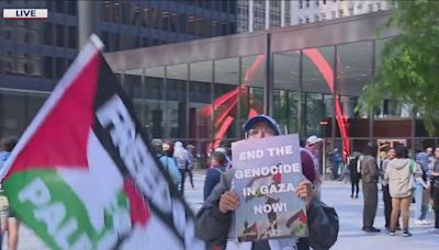 Pro-Palestine protesters gather downtown demanding cease-fire in Israel-Hamas conflict