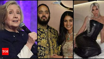 Anant Ambani and Radhika Merchant's wedding guest list features Hillary..., Kim Kardashian: Reports | Hindi Movie News - Times of India