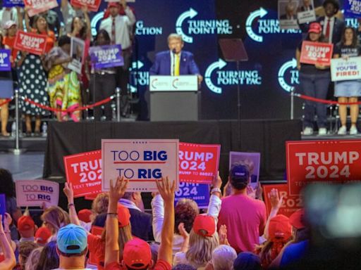 In first rally since being convicted, Donald Trump rails against immigration in Phoenix