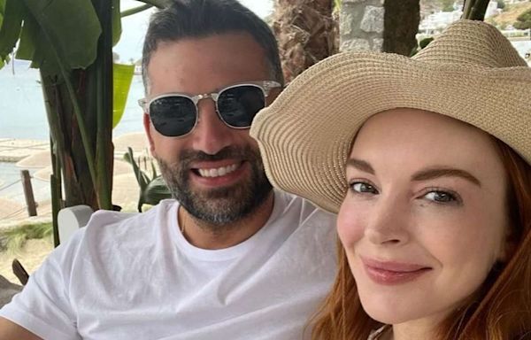 Lindsay Lohan Celebrates Husband Bader Shammas on His First Father's Day as a Dad: 'We Love You'