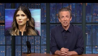 Seth Meyers blasts Kristi Noem’s ‘Silence of the Lambs’ dog killing confession