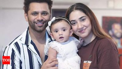 Rahul Vaidya and Disha Parmar share adorable moments as their daughter turns 9-months old; see pics - Times of India