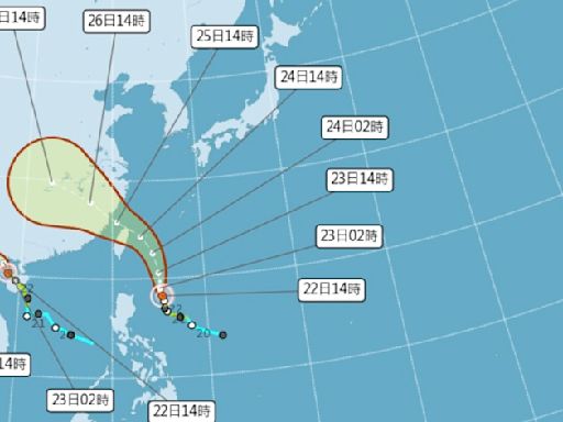 凱米颱風增強為中颱！颱風假機率最快週三上午觸陸不排除登陸宜蘭