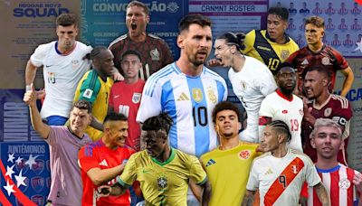 Copa América 2024: las listas de buena fe y los números de los 416 jugadores