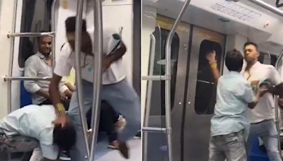 Video: Man Slaps Fellow Passenger With Slipper Inside Delhi Metro, Internet Reacts