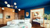 This 590-Square-Foot Apartment in Poland Is a Midnight Blue Dream