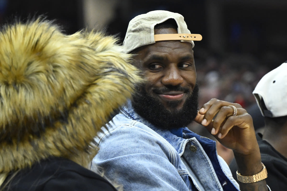 LeBron James, Team USA's Special Guest During Olympic Practice Turns Heads