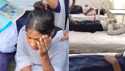 VIDEO: Bihar Students Fall Unconscious Due To Extreme High Temperature In Sheikhpura, Rushed To Hospital