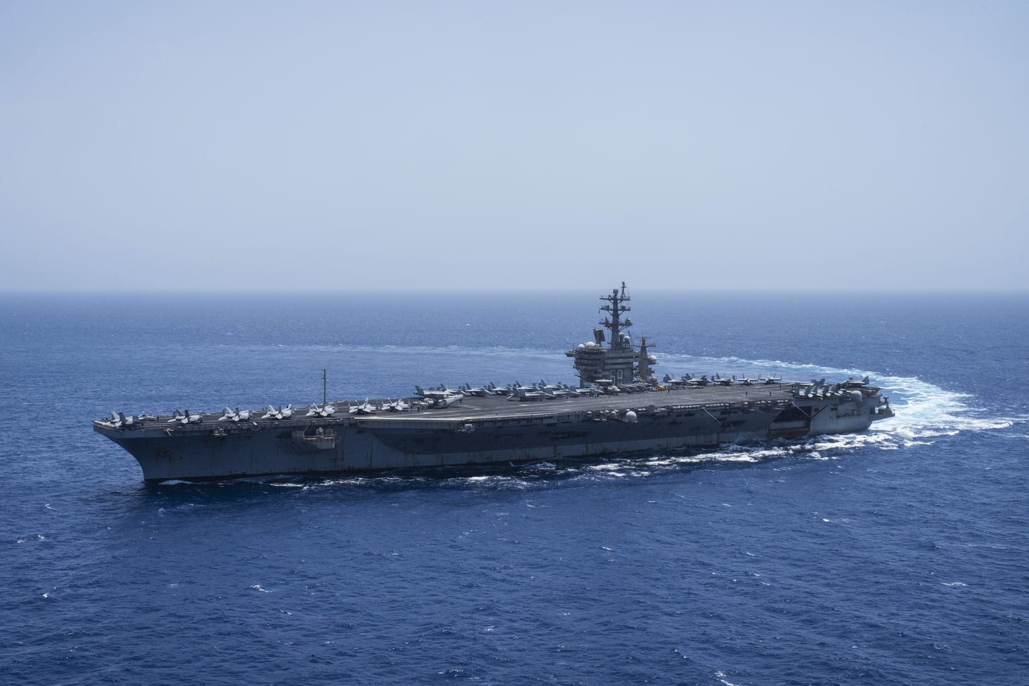 USS Eisenhower was attacked in the Red Sea while on her way home