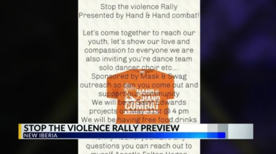 Rally to be held in New Iberia to combat violence, provide guidance for young men