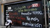 Maestros de la CNTE protestan en la sede de Morena: Esto es lo que piden