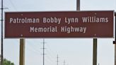 Patrolman Bobby Lynn Williams Memorial Highway sign unveiled Monday in Adrian