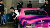 Luka Doncic's pink-and-purple wrapped Camaro catches eyes ahead of Clippers-Mavs