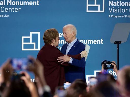 Joe Biden Shares Stage With Elton John To Celebrate LGBTQ Milestone