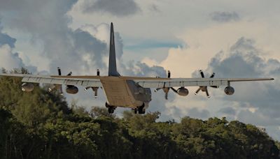 A US military aircraft just returned to a WWII airstrip that was once the site of a bloody battle in the Pacific