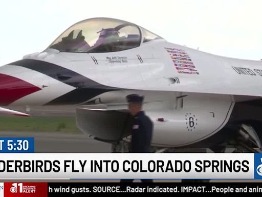 Thunderbirds arrive in Colorado Springs, practices planned ahead of USAFA graduation