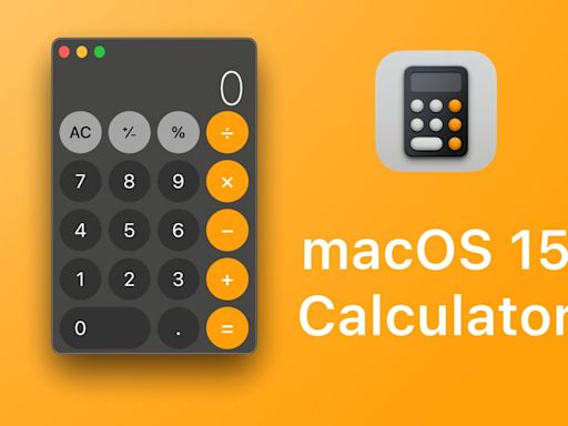 macOS 15 to include redesigned Calculator with new features