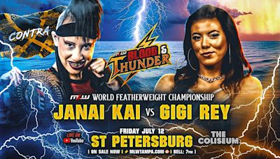 Janai Kai defenderá el campeonato Mundial Featherweight de MLW en Blood & Thunder 2024