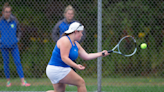 Ravenna's Jameson Jordan and Mallory Sterba, Field's Autumn Atha and Corinne Wirth medal