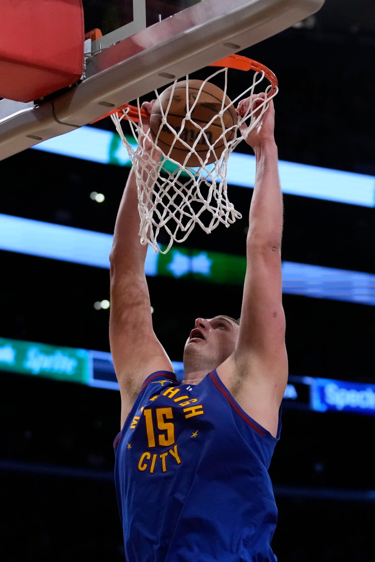 Gordon, Jokic lead the Nuggets to the brink of a sweep with a 112-105 win over the Lakers in Game 3