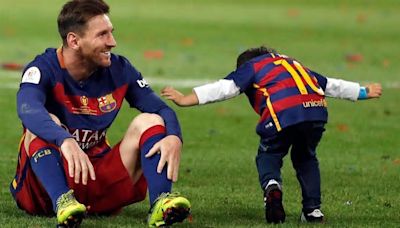 Cinco golazos del hijo de Messi con la técnica de su padre: "va a jugar en la selección argentina"