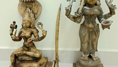 Four held for illegal possession of idols, sword in Adyar