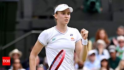 Ruthless Elena Rybakina crushes Elina Svitolina to storm into Wimbledon semi-final | Tennis News - Times of India