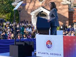 VP Kamala Harris welcomes Megan Thee Stallion, Quavo as she rallies in Atlanta tonight